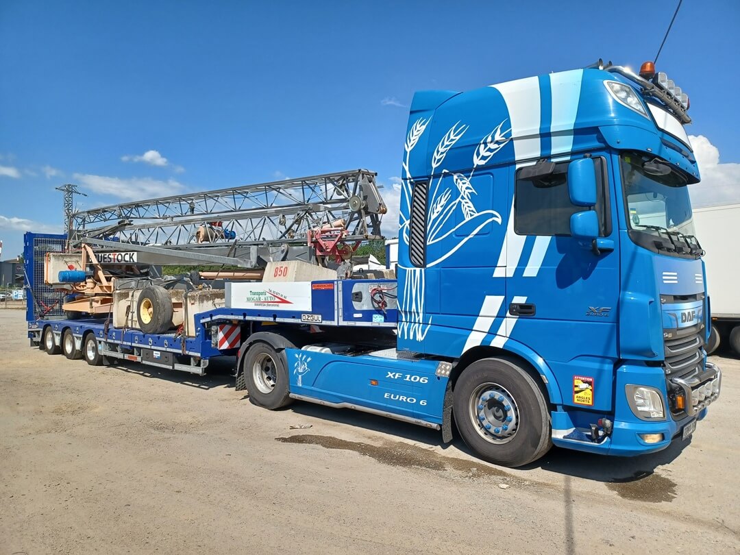 transporte de gruas